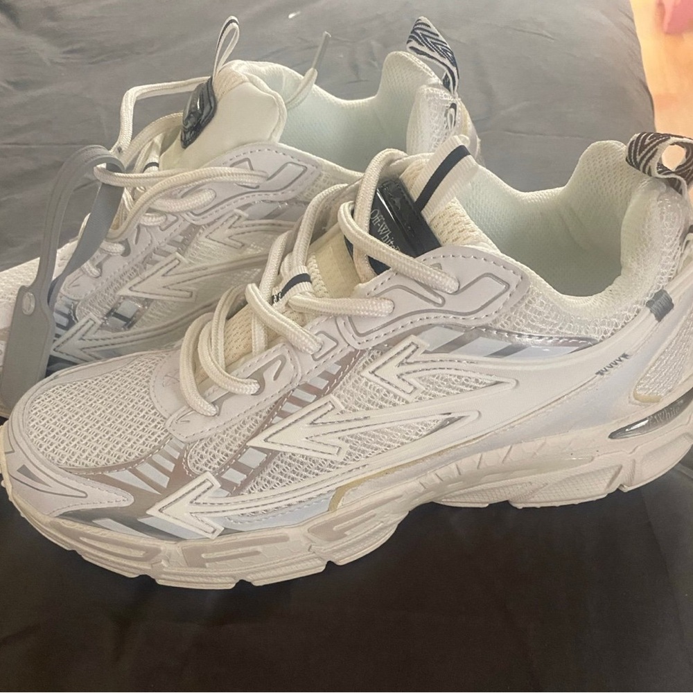 Off-White Athletic Shoes in White and Gray